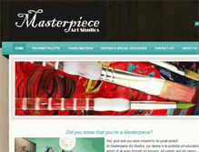 Tablet Screenshot of masterpieceartstudios.com